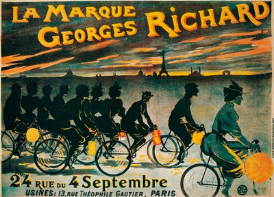 Georges Richard bisikletleri için reklam, c1900 by Unbekannt