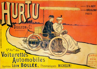 Hurtu arabaları için reklam, c1896 by Unbekannt