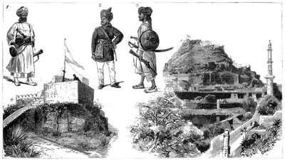 Afganlar ve Haydarabad görüntüleri, Orta Hindistan, 1888 by Unbekannt