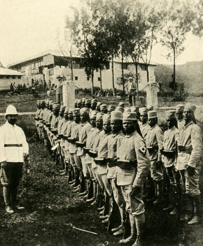 Almanya için savaşan Afrikalı askerler, Birinci Dünya Savaşı, 1914, c1920. by Unbekannt