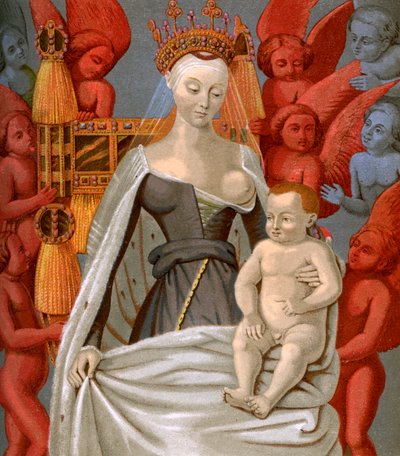Agnès Sorel 1421-1450, Fransa Kralı VII. Charles'ın metresi, c1450 1849 by Unbekannt