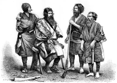 Ainu halkı, Japonya, 1895 by Unbekannt