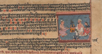 Akrura Nanda ve Yashoda'yı Bilgilendirir: Dağınık Bir Bhagavata Purana'dan Sayfa ..., yaklaşık. 1630-50. by Unbekannt