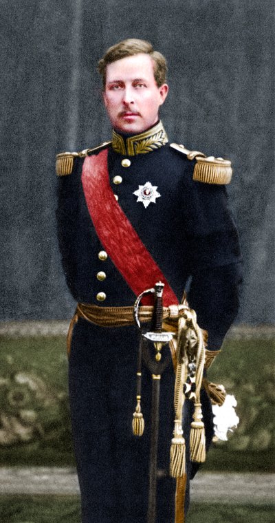 Albert I 1875-1934, Belçika Kralı 1909, askeri üniformalı by Unbekannt
