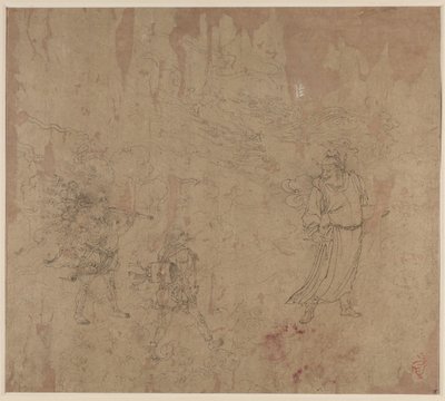 Taoist ve Budist Temaları Albümü: Taoist Tanrıların Alayı: Yaprak 18, 1200