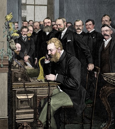 Alexander Graham Bell 1847-1922, İskoç asıllı Amerikalı mucit by Unbekannt