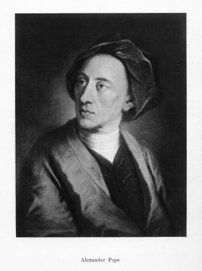 Alexander Pope, İngiliz şair, 19. yüzyıl by Unbekannt
