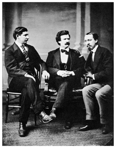 Alfred Townsend, Mark Twain ve David Gray, 1871 1955 by Unbekannt
