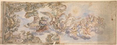 Tavan Fresk için Alegorik Tasarım., 1650-1700. by Unbekannt