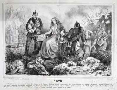 Alegorik karikatür, Fransa-Prusya Savaşı, 1870-1871 by Unbekannt