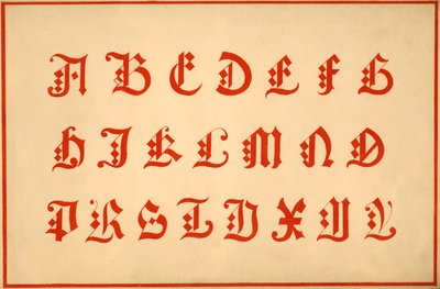 Alfabe, A-Z harfleri, büyük harf by Unbekannt