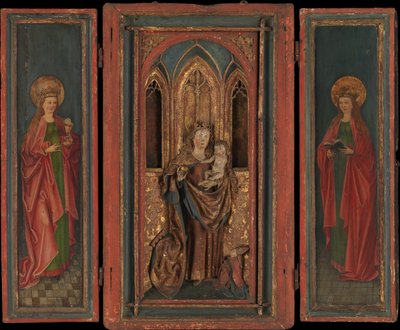 Madonna ile Sunak Tapınağı ve Donör ile Çocuk, 15. yüzyılın son çeyreği. by Unbekannt