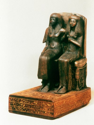Amenemope ve Kadın, Mısır, 19. Hanedan by Unbekannt