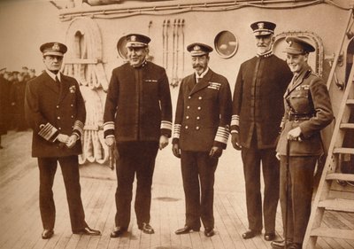 Amerikan amiralleri Kral ile birlikte yüzüyor, 1918 1935 by Unbekannt