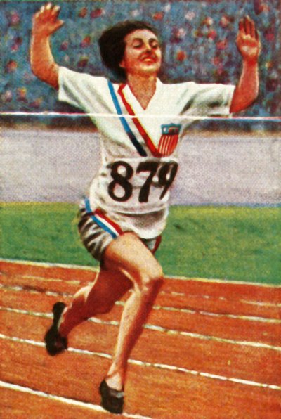 Amerikalı atlet Betty Robinson, bayanlar 100 metre birincisi, 1928. by Unbekannt