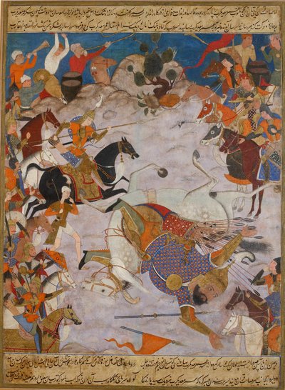 Amir Hamzah, 1562-1565 yakınlarında maddi bir emir saçıyor by Unbekannt