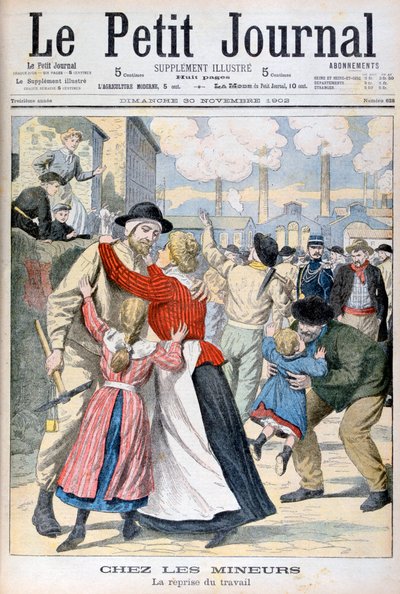 Madenciler arasında işin yeniden başlaması, 1902 by Unbekannt