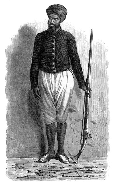 Tunuslu bir Arap askeri, c1890 by Unbekannt