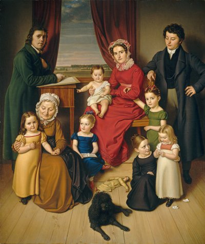 Bir Sanatçı ve Ailesi, c. 1830. by Unbekannt