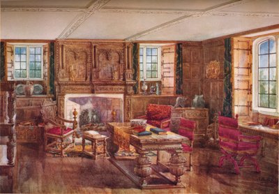 Elizabeth Dönemi Oturma Odası, 19. yüzyıl, 1923 by Unbekannt