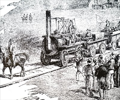 George Stephenson tarafından yaptığım bir motor Lokomotifi by Unbekannt
