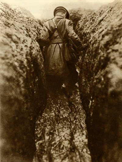 Siperlerde bir subay, Fransa, Birinci Dünya Savaşı, 1916, 1935. by Unbekannt