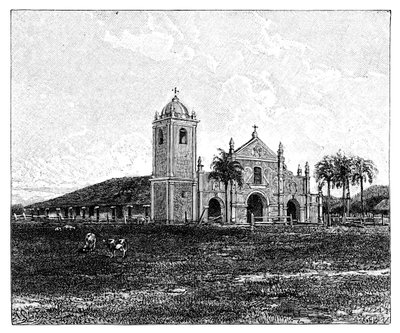 Eski bir Cizvit kilisesi, Pirayu, Paraguay, 1895 by Unbekannt
