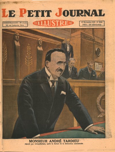 André Tardieu soruları yanıtlıyor, 1929. by Unbekannt