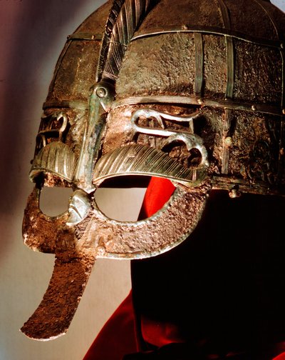 Sutton Hoo Hazinesinden Anglo-Sakson miğferi, 7. Yüzyıl by Unbekannt