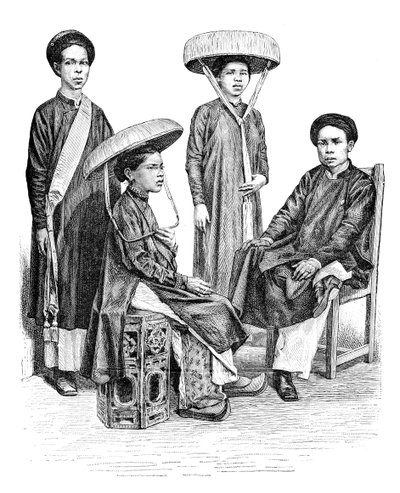 Annamese şefleri ve kadınları, Vietnam, 1895 by Unbekannt