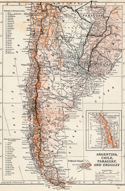 Arjantin, Şili, Paraguay ve Uruguay by Unbekannt