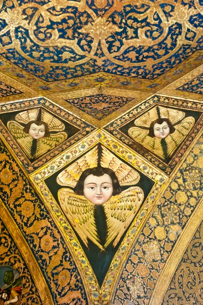 Ermeni Apostolik Kilisesi; tavan boyama; kanatlı yüz; melekler ve yüksek melekler; Vank Katedrali; Jolfa veya Yeni Julfa; İsfahan; İran; Asya by Unbekannt