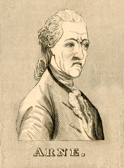 Arne, 1710-1778, 1830. by Unbekannt
