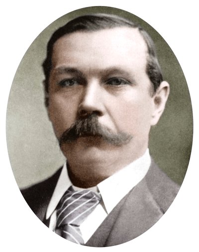 Arthur Conan Doyle, İskoç yazar, c1900 by Unbekannt
