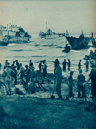 İstila Gününde Güneş Doğarken: Kazma ve Kürekle Yol Açılır, 1943-44 by Unbekannt