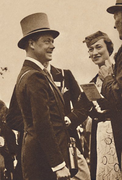 Ascot, Haziran 1935 - Kral Edward, ardından Galler Prensi, Bayan Simpson ile, 1937 by Unbekannt