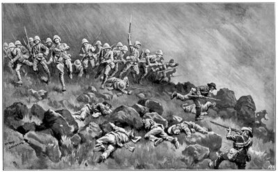 Vagon Tepesine Saldırı, 2. Boer Savaşı, 6 Ocak 1900 by Unbekannt