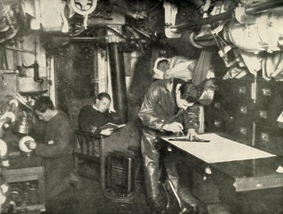 Denizin dibinde. Bir denizaltının koğuşunda, 1919. by Unbekannt