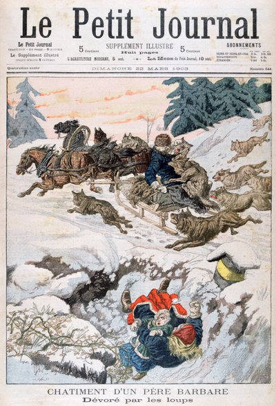 Kurtların saldırısına uğradı, Rusya, 1903 by Unbekannt