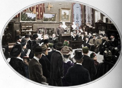 Phillips müzayedecilerinde devam eden müzayede, Londra, c1901 1901 by Unbekannt