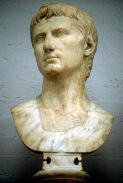 Augustus Caesar - Gaius Julius Caesar Octavianus 63 BC-14 AD, ilk Roma İmparatoru by Unbekannt