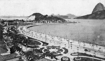 Avenida Beira-Mar, Botafogo, Rio de Janeiro, 20. yüzyılın başlarında by Unbekannt