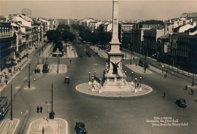 Avenida da Liberdade, Lizbon, Portekiz, c1936 by Unbekannt