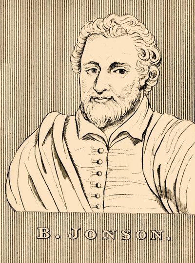 B. Jonson, c1572-1637, 1830. by Unbekannt