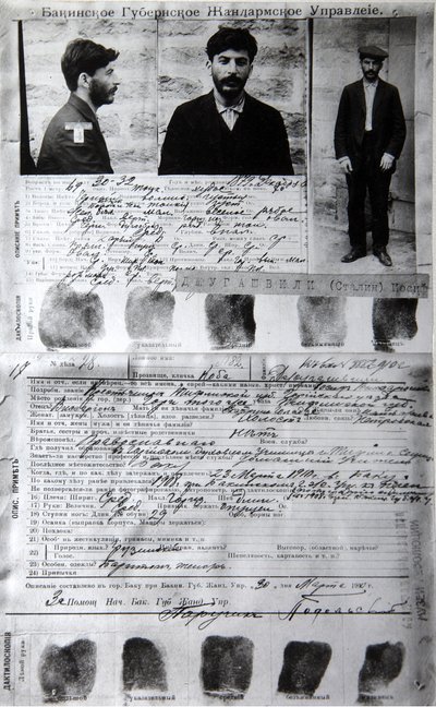 Siyasi suçlu J Jugashvili Stalin