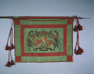 Büyük Britanya Kraliyet Arması ile Banner, 1700