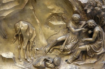 San Giovanni Vaftizhanesi. Cennet Kapısı. Cain ve Abel, Floransa, İtalya by Unbekannt