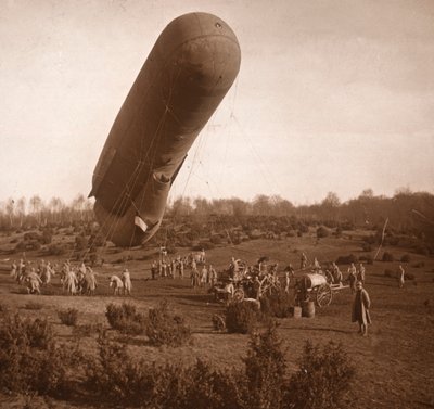 Baraj balonu, Somme, kuzey Fransa, c1914-c1918 by Unbekannt