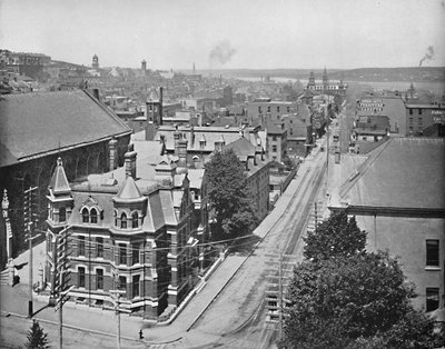 Barrington Caddesi, Halifax, Nova Scotia, c1897. by Unbekannt