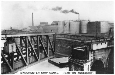 Barton su kemeri, Manchester gemi kanalı, 1936 by Unbekannt